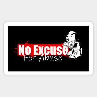 No Excuse For Abuse Sticker